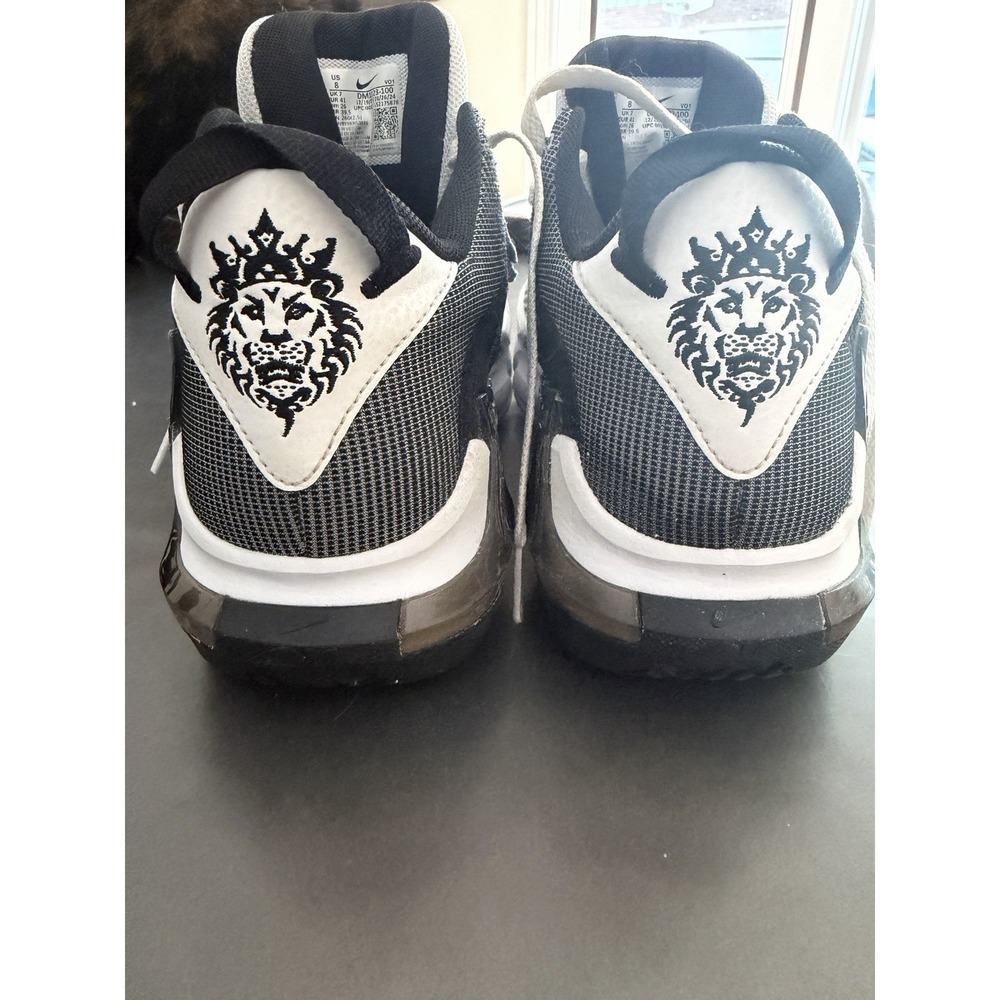 Nike Lebron Basketball‎ Shoes Witness VII White Black Size 8 - Picture 6 of 10